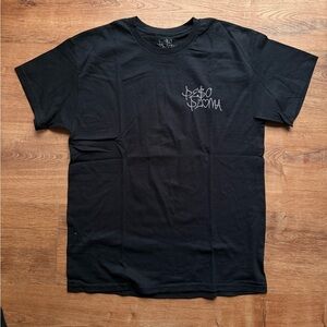 Peso Pluma tour Black Graphic Chest Logo T-Shirt